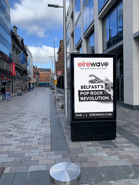 Eirewave billboard, Belfast